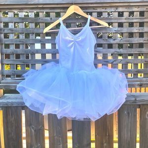 3/$25 🧁 Girl’s Ballerina White Tutu Dress, Velvet Bodice Bodysuit, Size Large